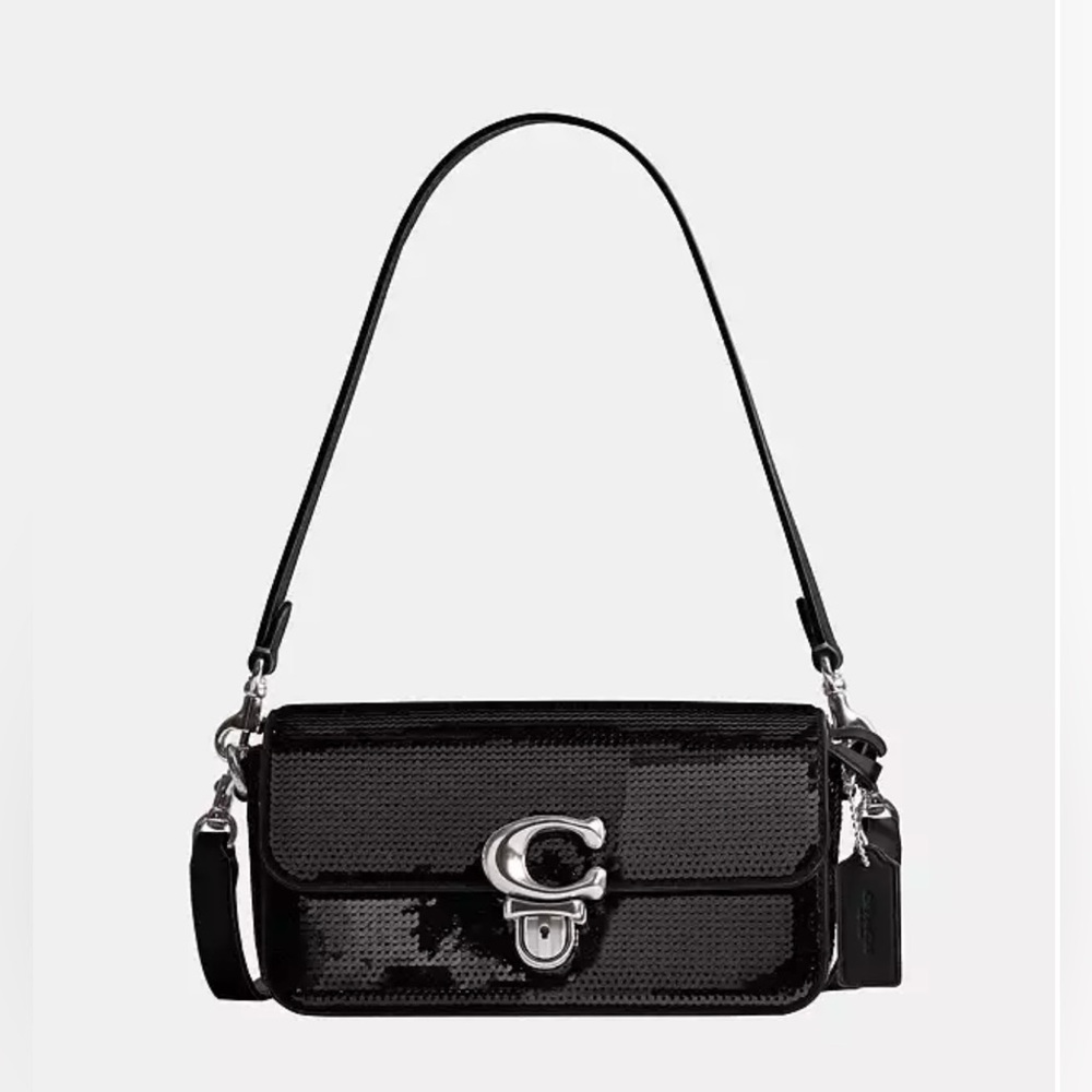 Studio Baguette Bag With Sequins